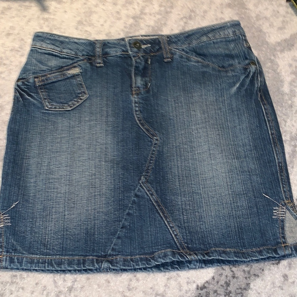 YMI Classic Blue Denim Pencil Skirt